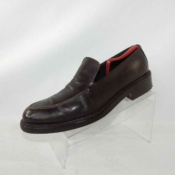 Sergio Rossi Sz 10 Brown Loafers Dress Mens B6D25 main image 4